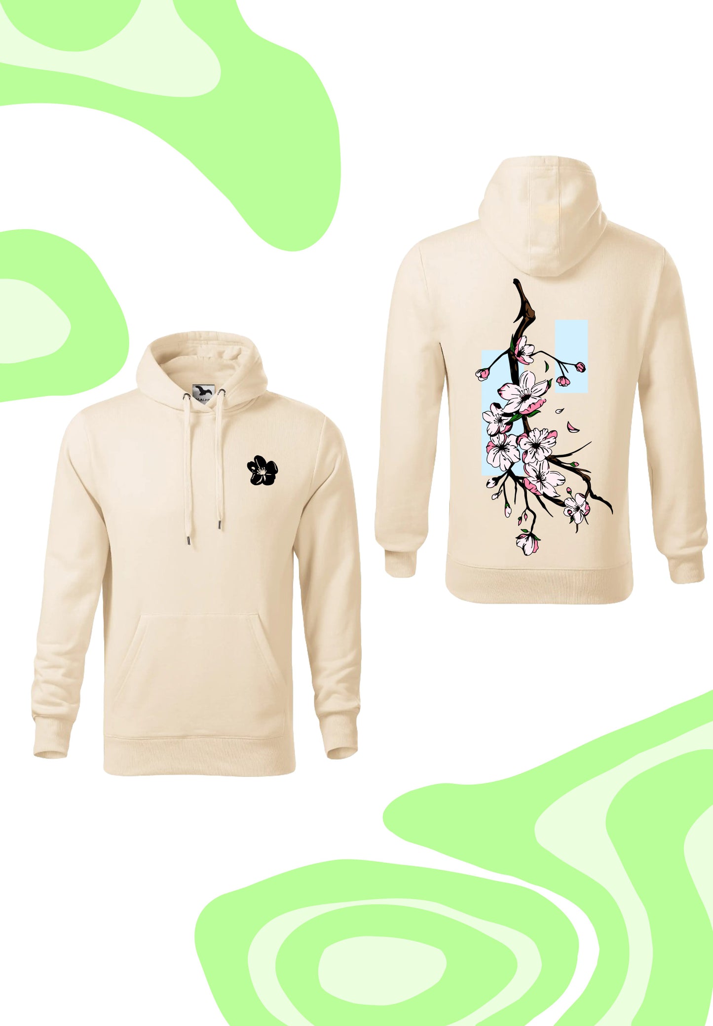 Hoodie "Blossom Flow"