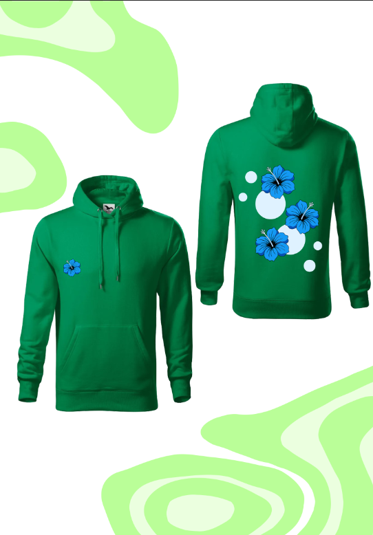 Mikina “Blue Bloom”