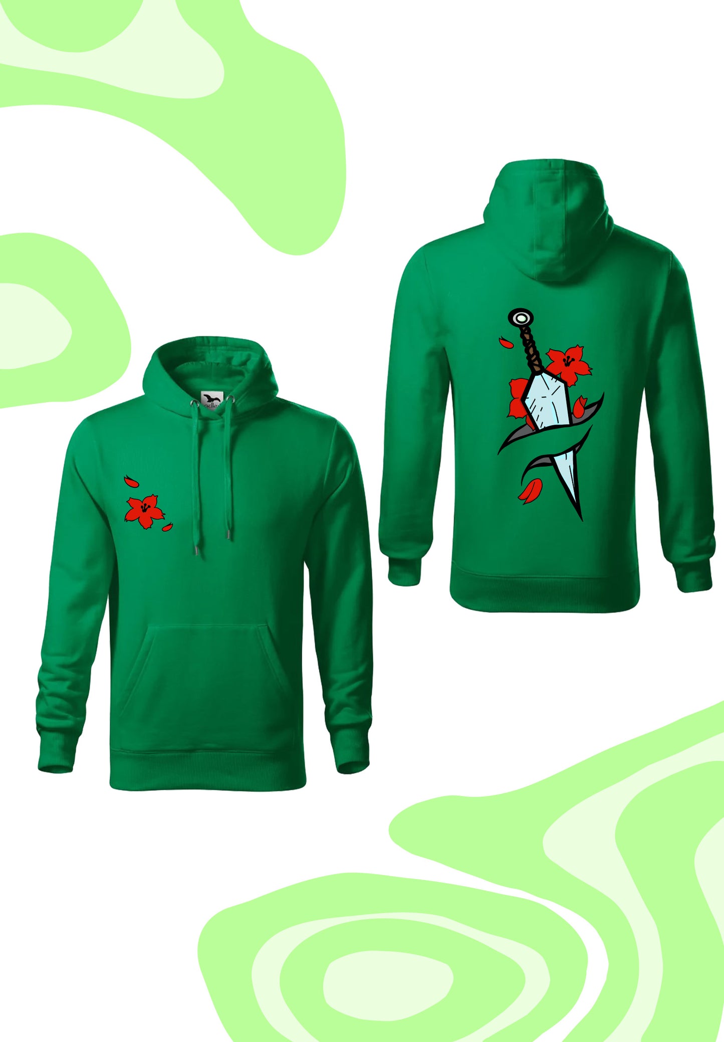Hoodie "Hibiscus Blade"