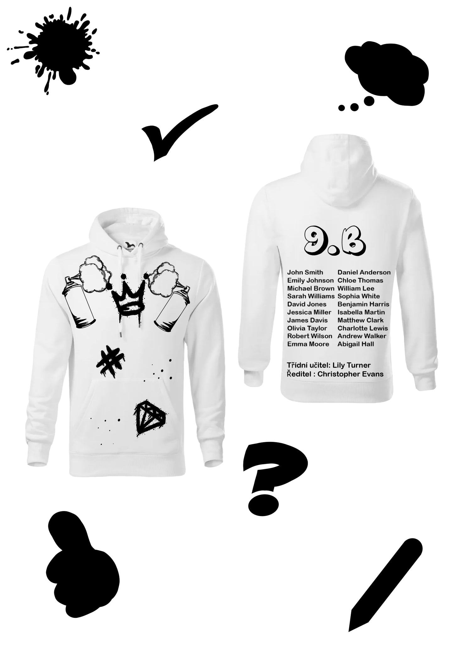 Sweatshirt "Devaťáci – Graffiti Edition"