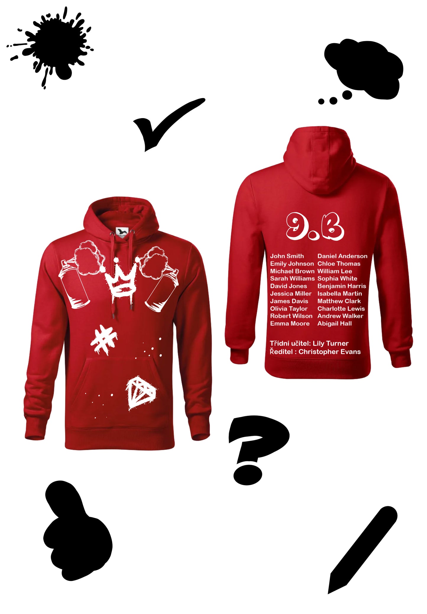 Sweatshirt "Devaťáci – Graffiti Edition"