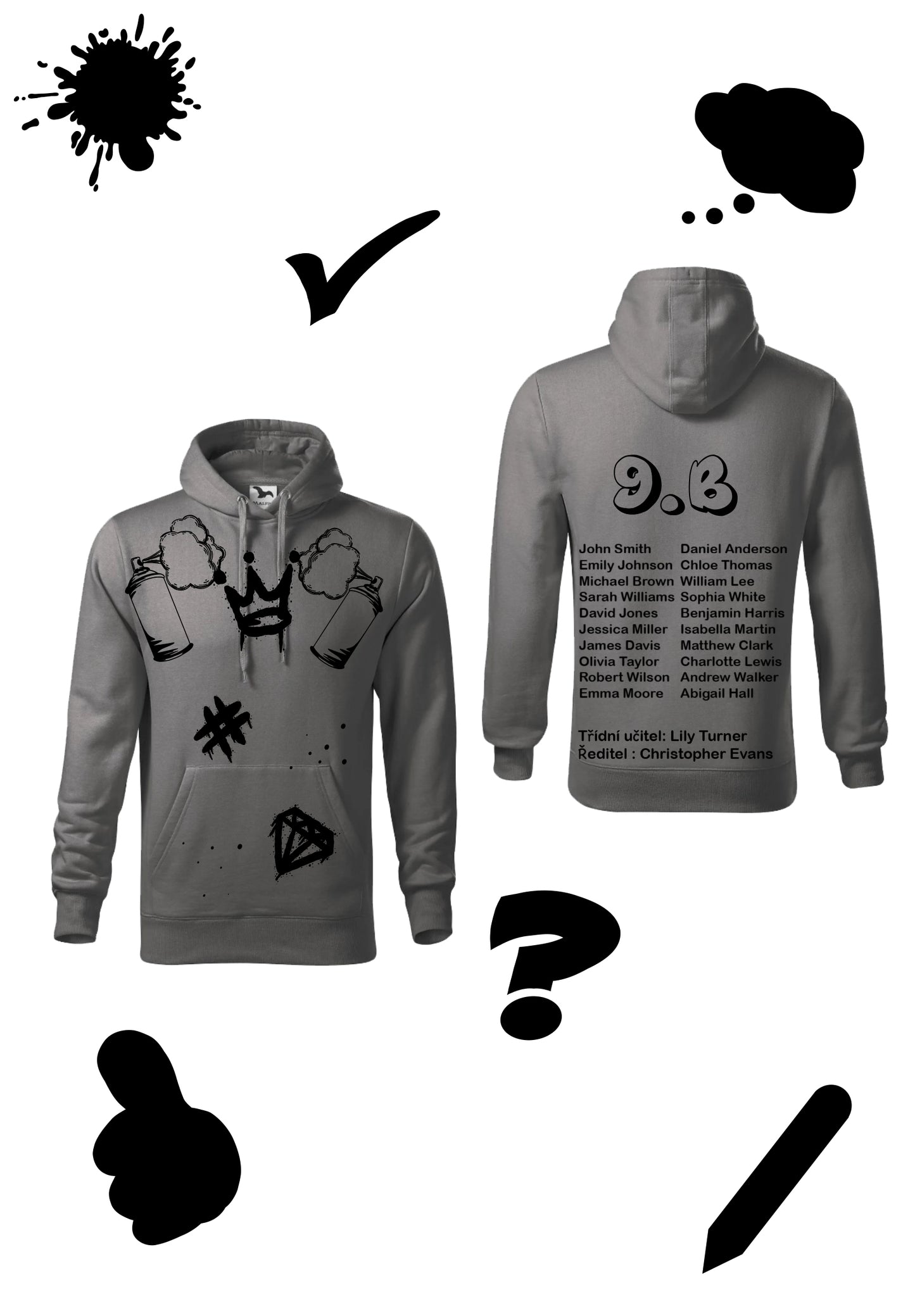 Sweatshirt "Devaťáci – Graffiti Edition"