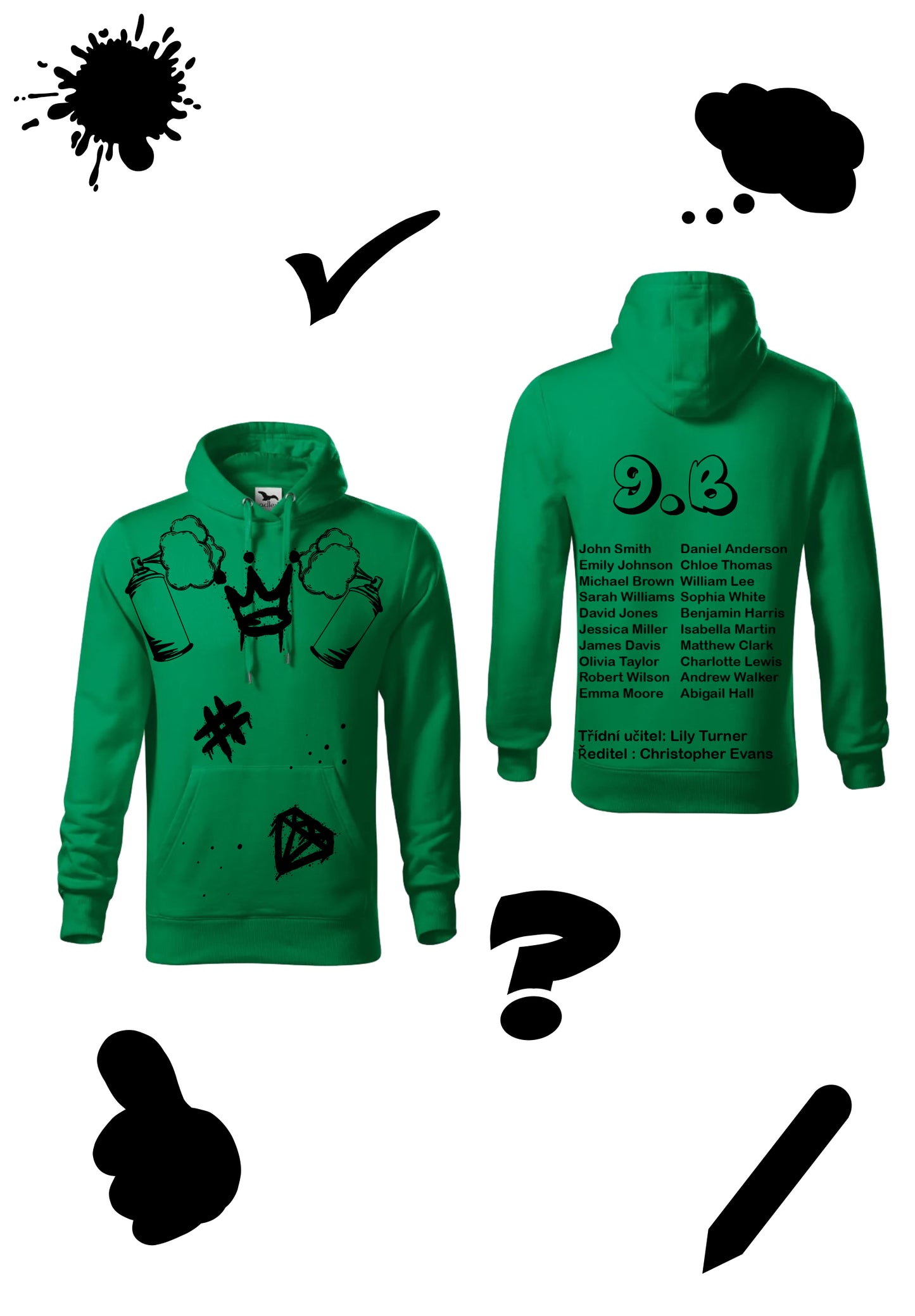 Sweatshirt "Devaťáci – Graffiti Edition"