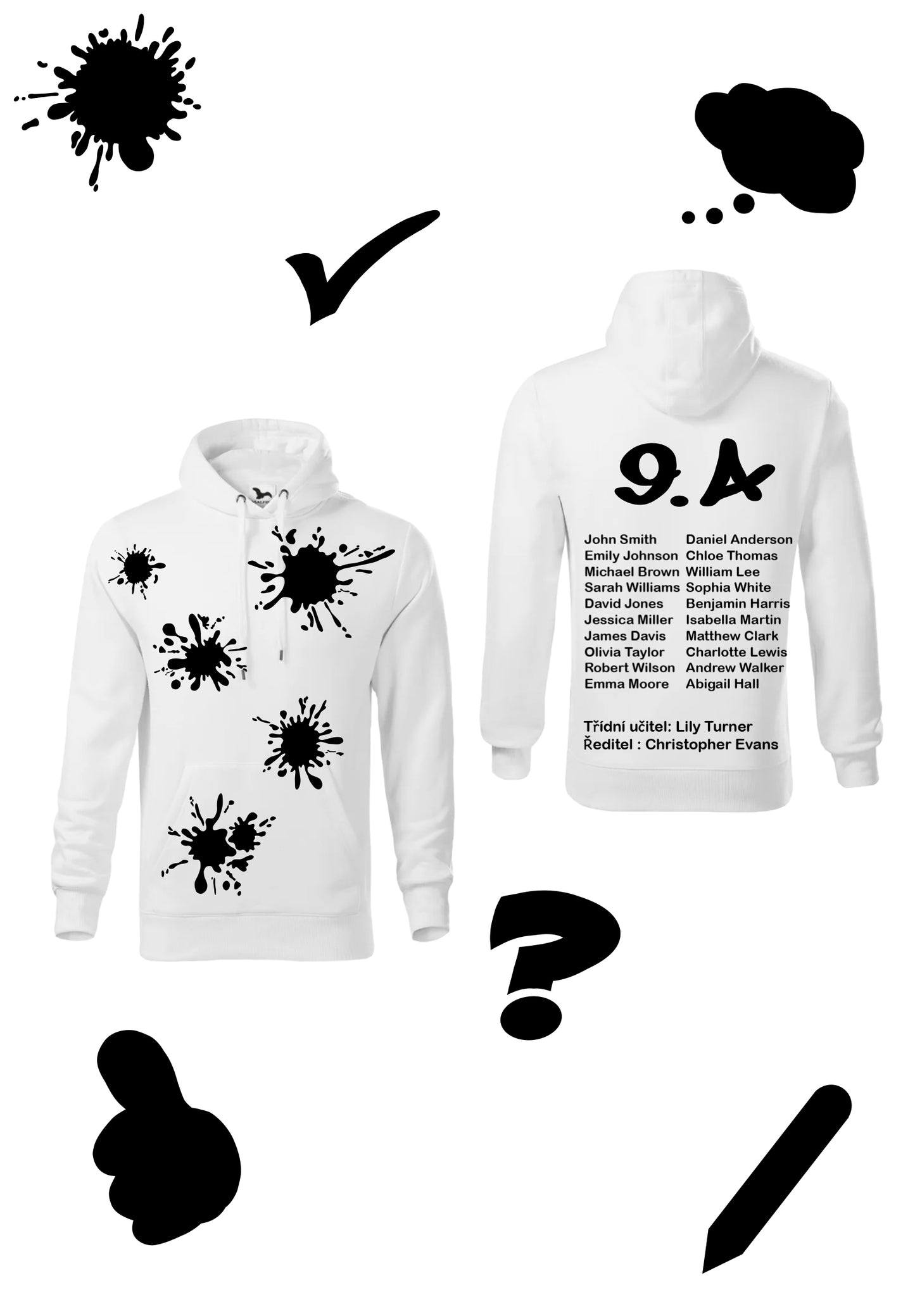 Sweatshirt "Devaťáci – Skvrny Edition"