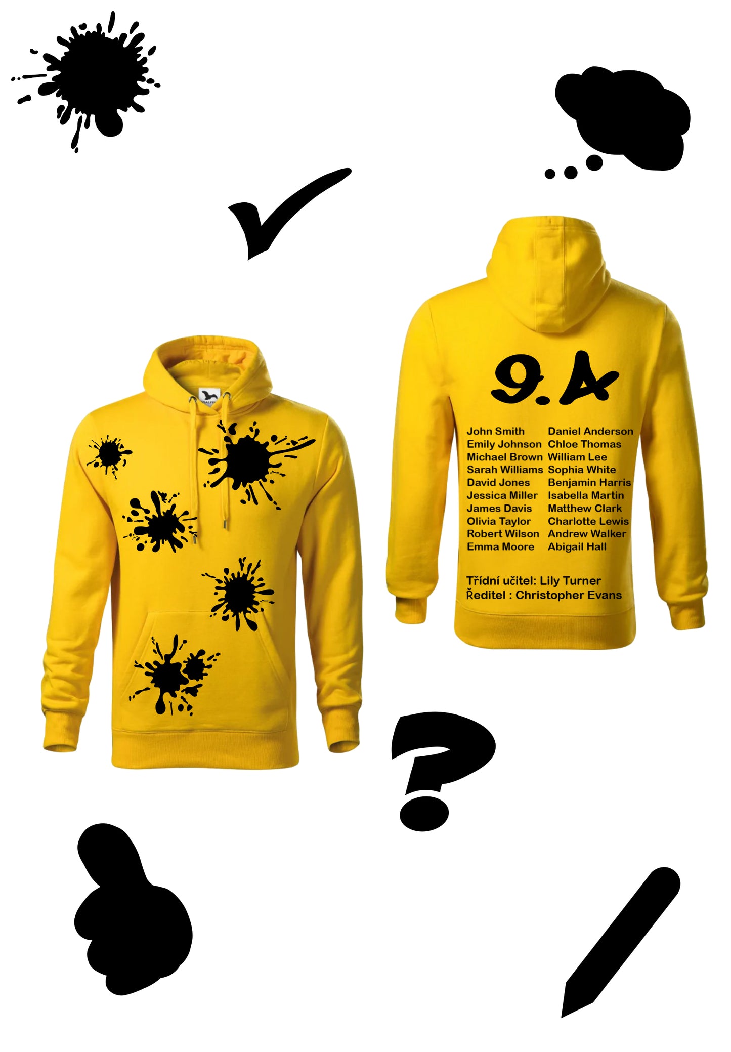 Sweatshirt "Devaťáci – Skvrny Edition"