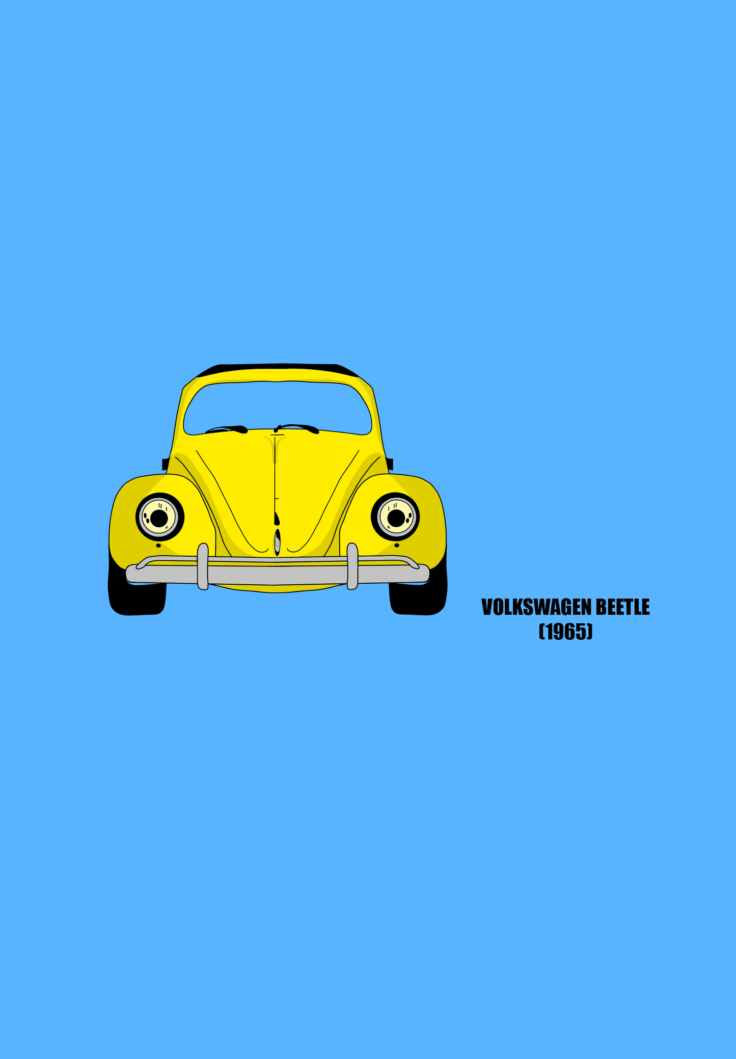 Mikina “Volkswagen Beetle (1965) - smiling front”