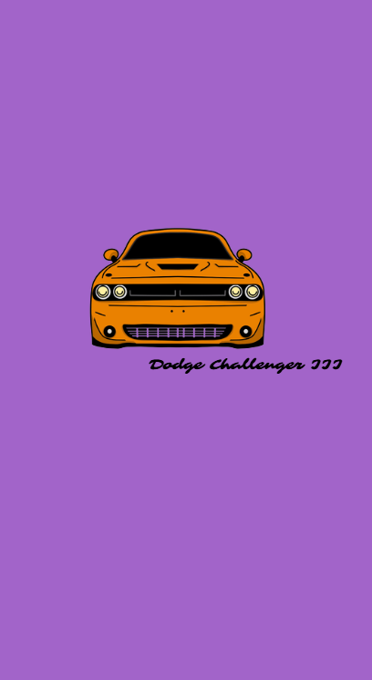 Mikina “Dodge Challenger III (2014) – smiling front”