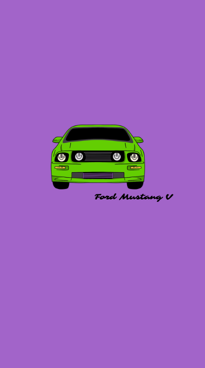 Mikina “Ford Mustang V (2009) – smiling front”